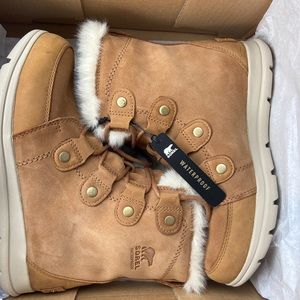 Sorel Explorer Boots Womens 8 Camel Brown